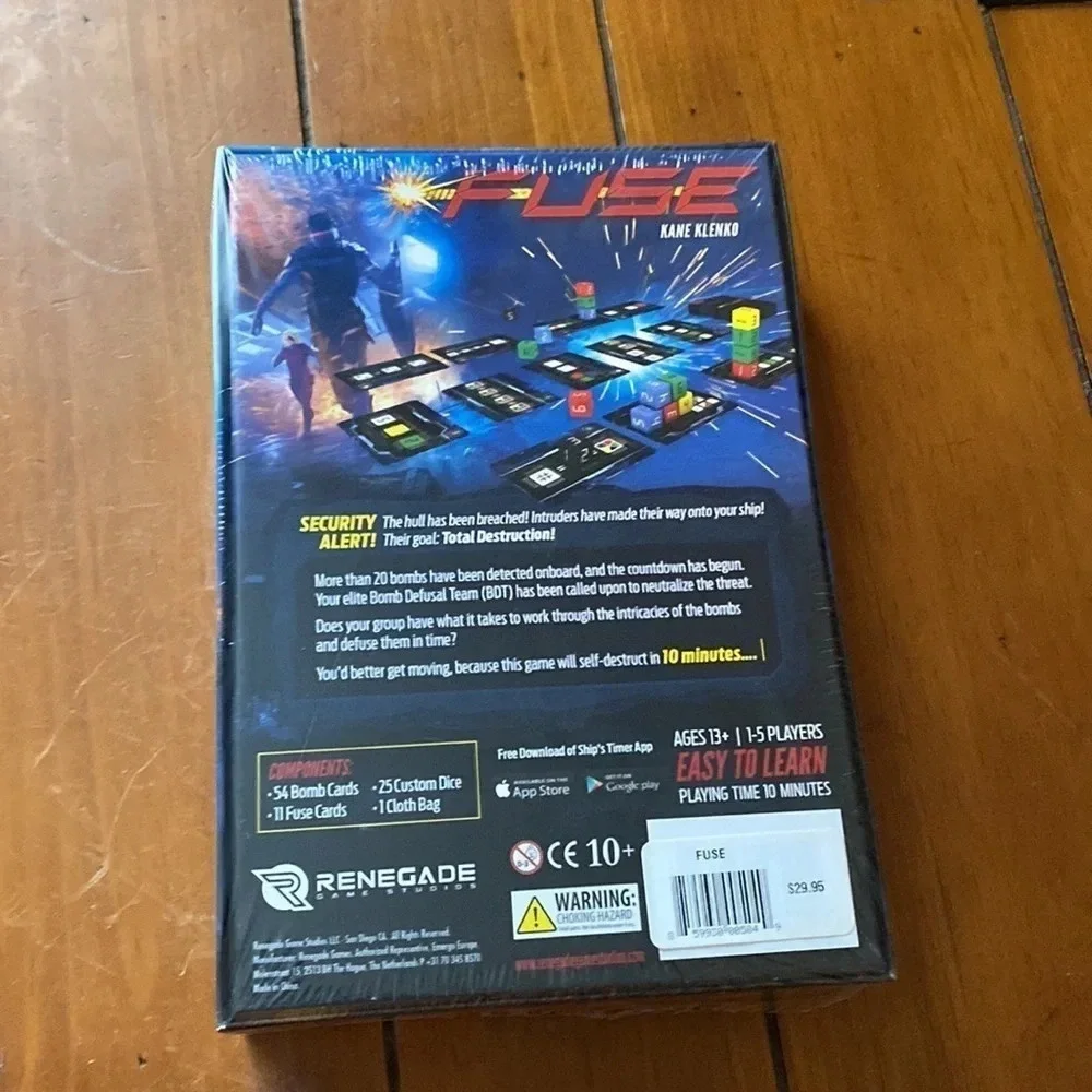 NIB Fuse Cooperative Board Game Renegade Game Studios Real Time Dice